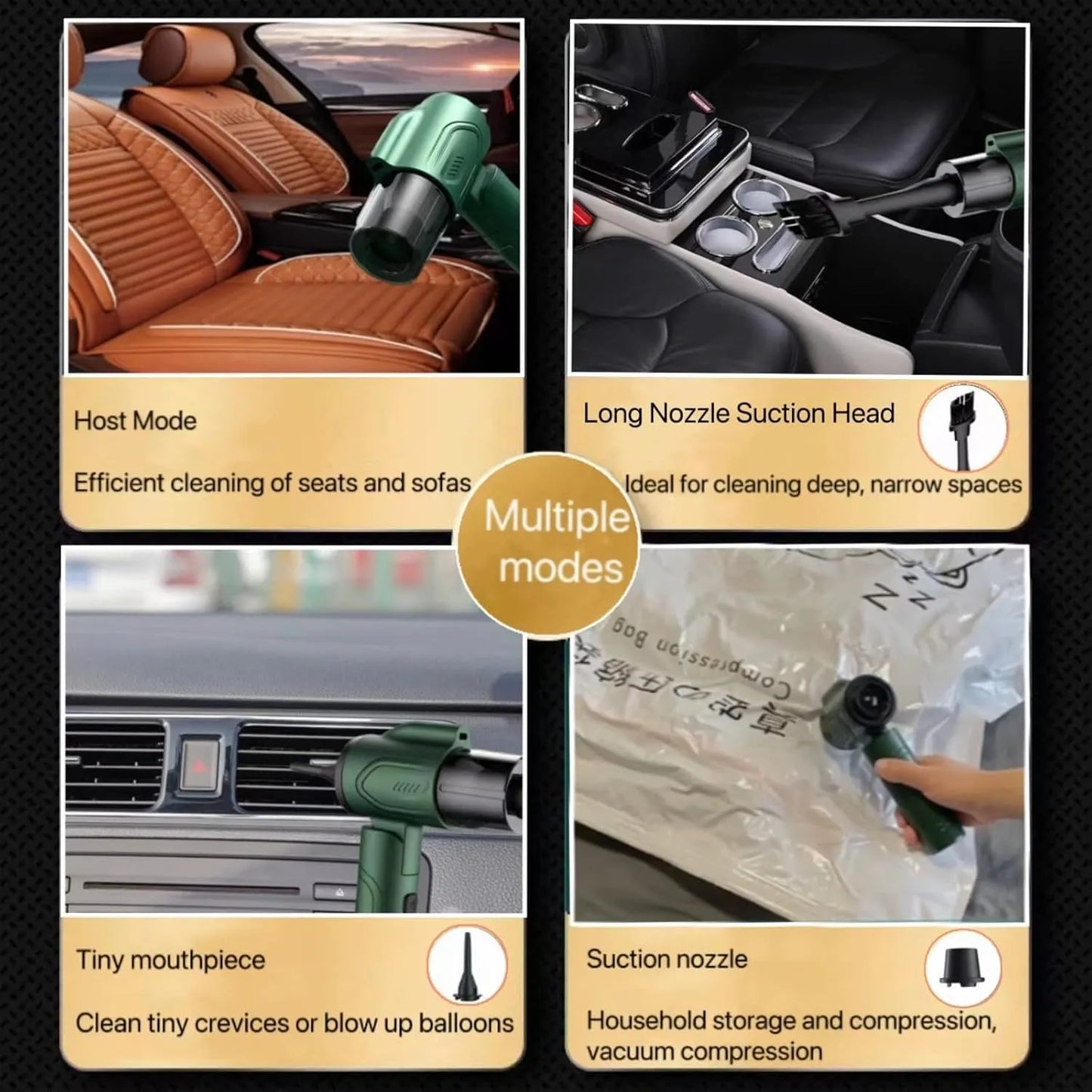 3-in-1 Car Vacuum Cleaner