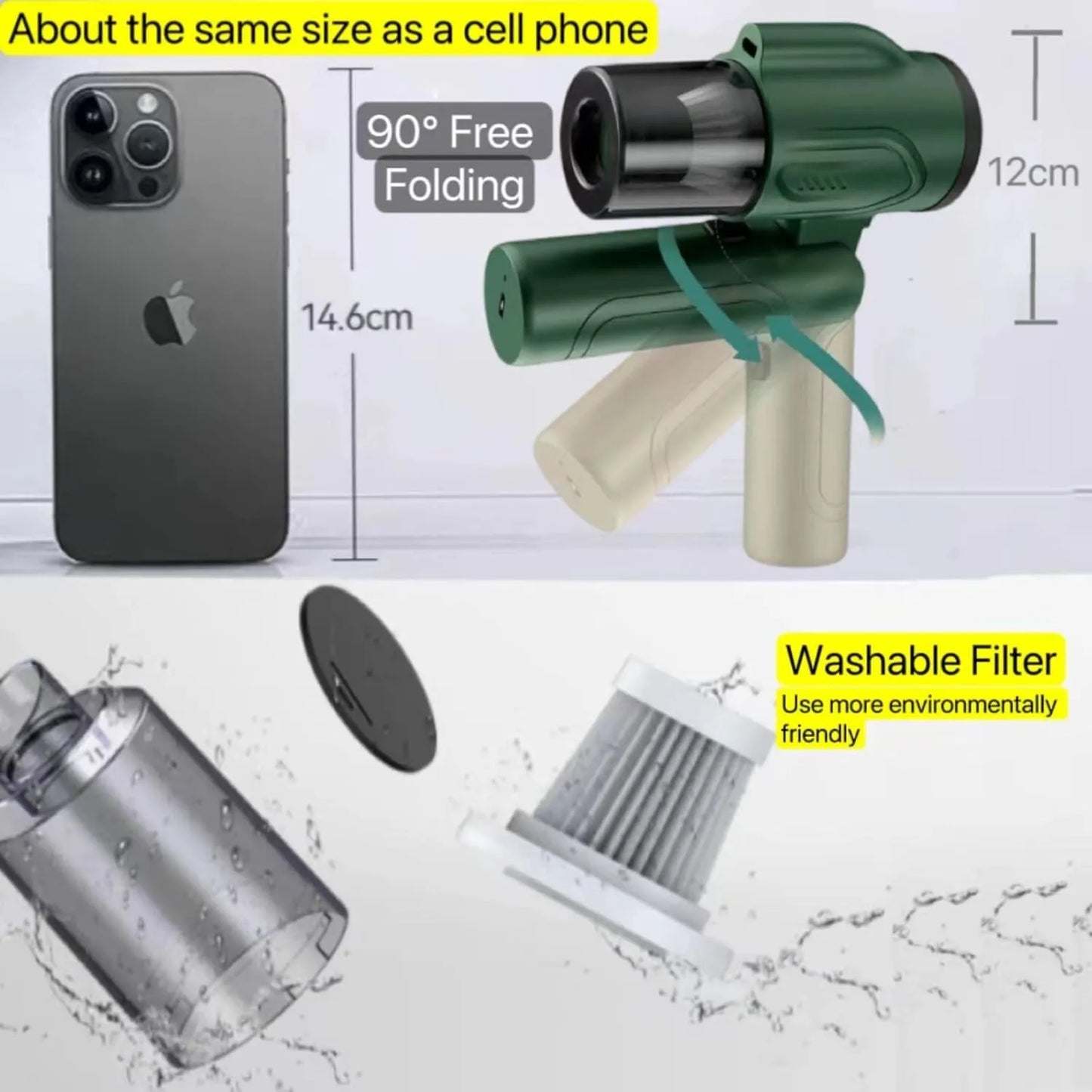 3-in-1 Car Vacuum Cleaner