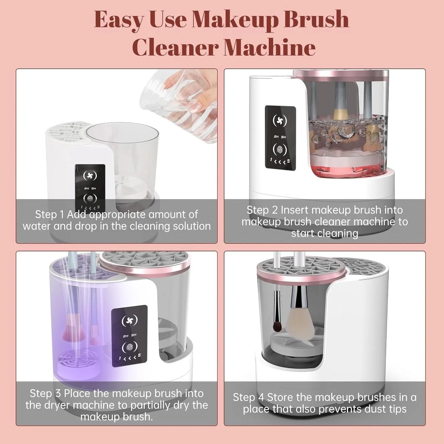 Electric Makeup Brush Cleaner Machine