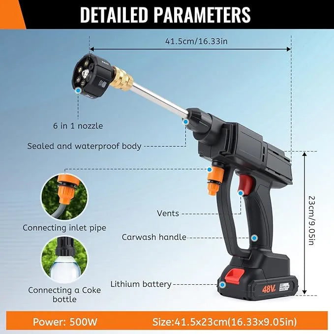 Cordless High-Pressure Washer for Car