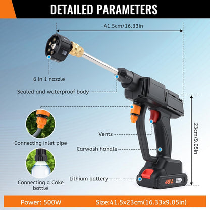 Cordless High-Pressure Washer for Car