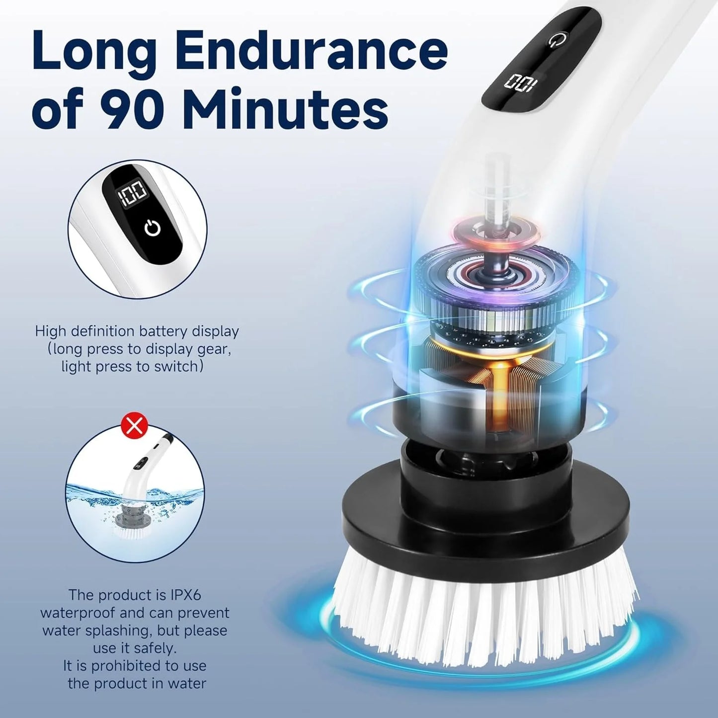 9-in-1 Electric Spin Scrubber